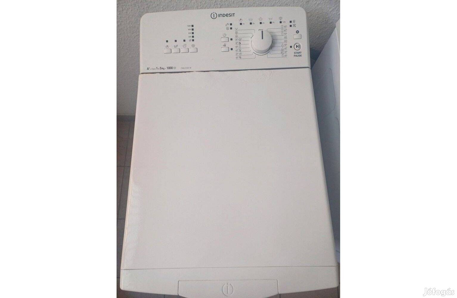 Használt Indesit Itwa 51051 W Felültöltős Mosógép [H16866] 3-6 hó gari